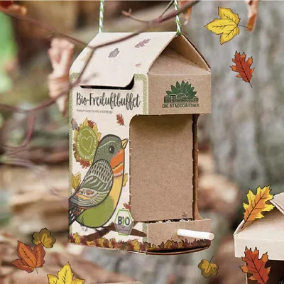 Productafbeelding van Freiluftbuffet voor Vögel Futterstation van Naturkarton met Sitzstange &