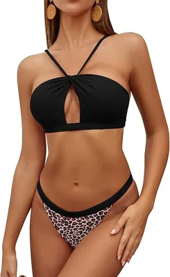 Produktbild von SHEKINI Badeanzug Zweiteiliges rückenfreies Bikini-Set XL