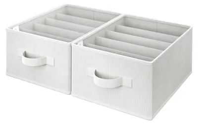 Productafbeelding van Set van 2 Kledingorganizers voor de Kast, Wit
