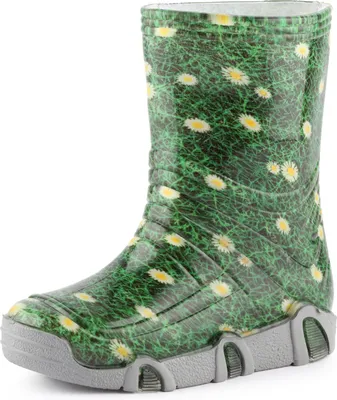 Produktbild von Ladeheid Kinder Mädchen Jungen Gummistiefel Gefüttert SwkBW (Gras, 21/22)