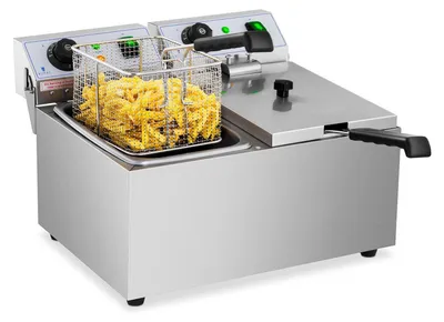 Obrázek produktu pro Expondo Royal Catering Elektrická dvojitá fritéza – 2 x 8 l – 6400 W –