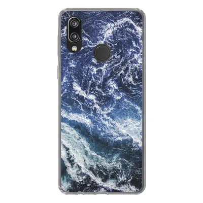 Produktbild von MuchoWow® Handyhülle Schutzhülle Hülle für Huawei P20 Lite (2020) Naturstein - Meer - Marmor Silikon Softcase Handy Hülle - Kartenhalter