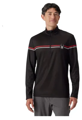 Immagine prodotto di Maglia termica a mezza zip da uomo Spyder Legacy, modello 38A013602, colore nero, taglia S
