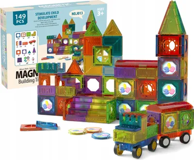 Zdjęcie produktu dla Edukacyjne Klocki Magnetyczne Zestaw 149 El Panele