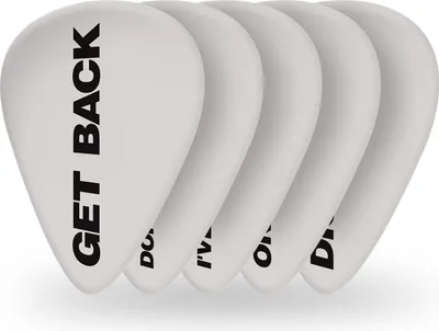 Image de D'Addario Beatles Plektren, modèle "Get Back", taille moyenne, boîte de 12 médiators