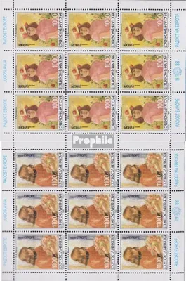 Produktbild von Briefmarken Jugoslawien 1988 Mi 2300Klb-2301Klb Kleinbogen (kompl.Ausg.) postfrisch Europäisches Kindertreffen