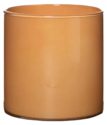 Immagine prodotto di Vaso OttoSimon cilindrico decorativo in vetro arancione-albicocca, 15 cm