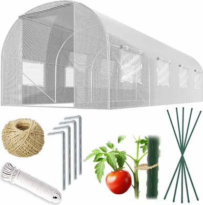 Obrázek produktu pro Zahradní tunel 2 x 4,5 m (9 m2) bílý Plonos