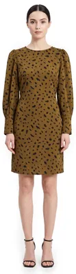 Produktbild von Damenkleid Vero Moda Calina Ls knielang Khaki XS