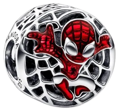 Produktbild von Marvel x Pandora Charm 792350C01 Spider-Man Soaring City Silber 925 Emaill