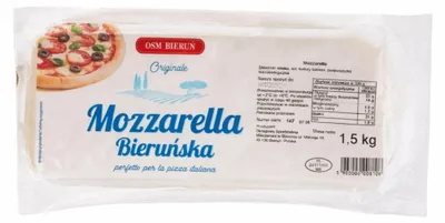Image de Mozzarella Bieruń, 1,5 kg, produit biologique