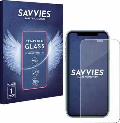 Produktbild von Savvies Schutzglas für Apple iPhone XR / 11 Displayschutz 9H Glas klar transparent
