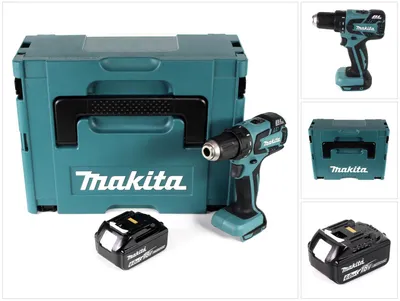 Immagine prodotto di Makita DDF 459 G1J 18 V Trapano avvitatore a batteria in valigetta Makpac + 1x Batteria 6,0 Ah - (senza caricatore)
