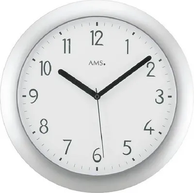 Produktbild von AMS Funk-Wanduhr, Funkwerk, D28x4cm, 5843