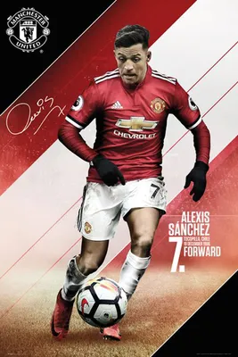 Image de Football - Poster - Manchester United - Sanchez 17/18