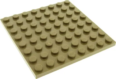 Produktbild von 1x Lego Bau Platte 8x8 dunkel beige Grundplatte Star Wars 4570111 42534 41539