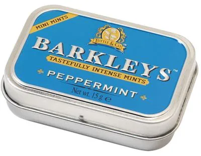 Productafbeelding van Barkleys Mints peppermint sugarfree (15 gr)