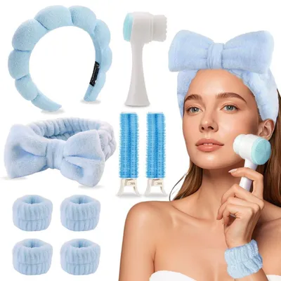 Produktbild von Haarband-Set - 9 Stück - Für die Hautpflege
