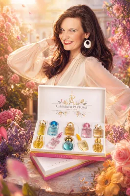 Productafbeelding van Franse Dames Parfum - White Box - een schitterende parfum minaturen set - in luxe cadeau verpakking.