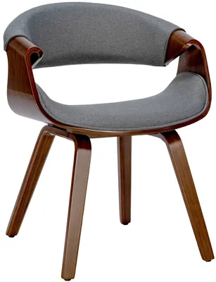Produktbild von Esszimmerstuhl Foley Stoff - walnuss/grau