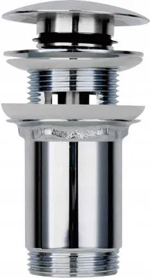 Obrázok produktu pre Umyvadlová zátka click-clack s prepadom chróm 66 mm