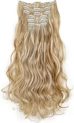 Produktbild von INF Goldblonde Clip-In Haarverlängerungen 6-teiliges Set 16 Clips