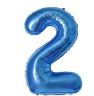 Geburtstags-Dekoset 23-tlg. mit Ballons, Nummer 2, für Kinder
