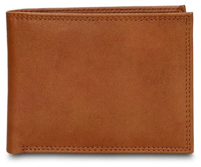 Image de Portefeuille pour homme en cuir véritable, noir, compact (11x9 cm), avec porte-cartes et porte-monnaie