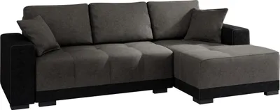 Produktbild von MIRJAN24 Ecksofa Dallas, Elegante Eckcouch mit Bettkasten und Schlaffunktion, Polstersofa, Polstergarnitur, Wohnlandschaft (Seite: Rechts, Alova 04 + Alova 36)