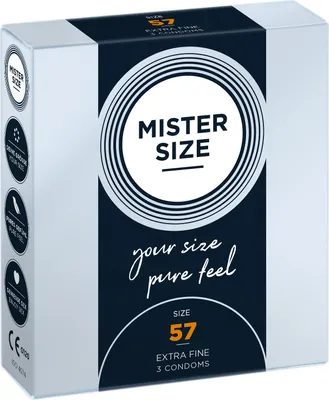 Produktbild von 3er Mister Size Kondome 57mm - Gefühlsecht & Extra Feucht