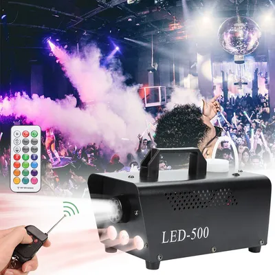 Produktbild von EINFEBEN Nebelmaschine 500W Bühne DJ RGB Bühnenlicht Fogger Nebler LED Dunstnebel Effekt
