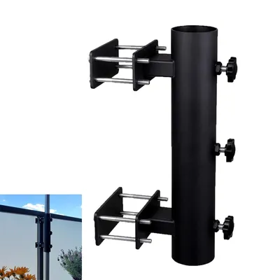 Produktbild von Sonnenschirmhalter für Terrasse, Schirmständer Ø 1,3–1,8 Zoll, für Deck, Geländer, Strand, Innenhof & Boote