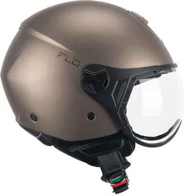 Produktbild von Jet Helm CGM 167A FLO Mono Glänzendes Satin-Taupe Geformtes Visier größe XXS