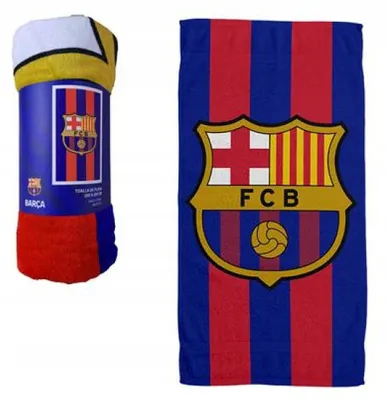 Zdjęcie produktu dla FC Barcelona Ręcznik Plażowy Kąpielowy 70 x 140 BARCA PLAŻA WAKACJE BASEN
