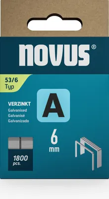 Produktbild von Novus Dahle Tackerklammern Feindraht hart 53/6 1.800 St.