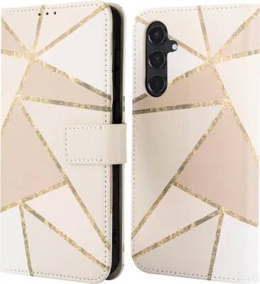 Produktbild von imoshion Design Klapphülle Samsung Galaxy A55 - Beige Graphic