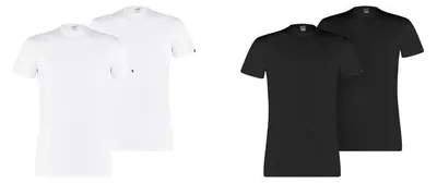 Produktbild von PUMA BASIC 2P CREW TEE Herren Doppelpack Rundhals T-Shirts, Größe:M, Farbe:White