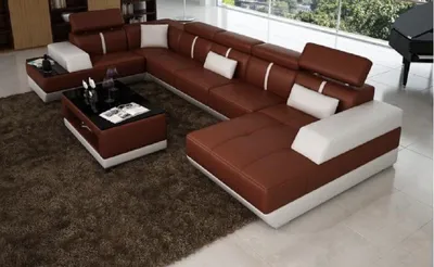 Zdjęcie produktu dla Narożna Sofa W Kształcie U Duża Designerska Kanapa