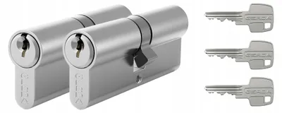 Produktbild von Gerda WKE1 Schlosszylinder Set Nickel 30/50+30/50