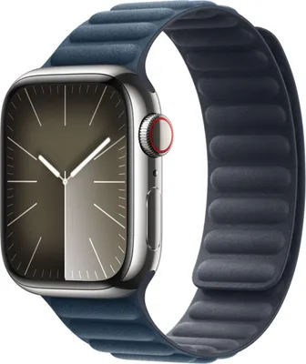 Productafbeelding van Apple Magnetic Link-bandje FineWoven voor de Apple Watch | 38/40/41/42 mm - Maat S/M - Pacific Blue