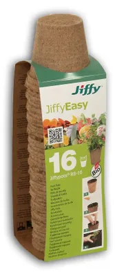 Produktbild von 8 cm Anzuchttopf rund (16 Stück) | Torf - Anzuchttopf von Jiffy