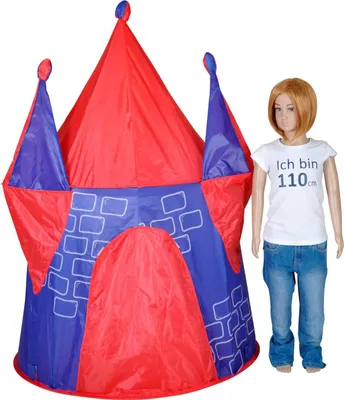 Produktbild von Knorrtoys Henry, Zelt, Für die Nutzung im Außenbereich geeignet, Stoff, Fiberglas, Blau, Rot