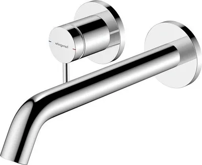 Produktbild von Inbouw-Wandmontage-Wastafelkraan mit Abfluss und Auslass 225 cm - wassersparend Chrom