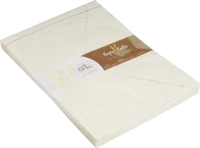 Produktbild von G.Lalo 5x Lalo, Pack. 20 Umschlägen 229x162mm, 120g Strohpapier Elfenbein 20616L