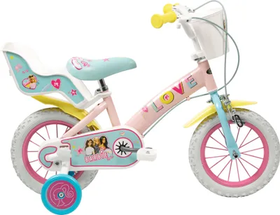 Immagine prodotto di Bicicletta Barbie da 12 pollici per bambine dai 3 ai 5 anni, rosa