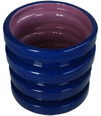Imagen del producto de Jarrón de la colección HD, color azul Dolomit, 19x19x21 cm