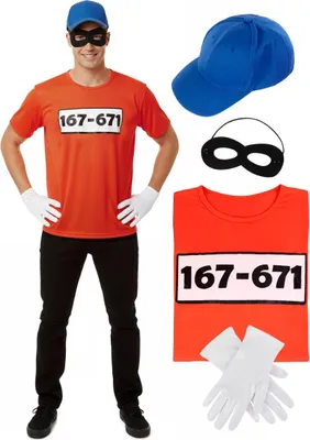 Produktbild von Panzerknacker Kostümset - Karneval Faschingskostüm Größe: M-L