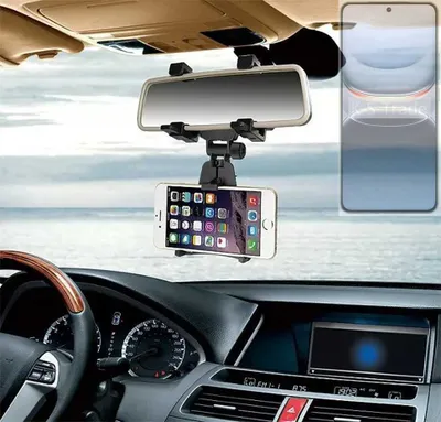 Produktbild von K-S-Trade Smartphone Halterung kompatibel mit Vivo iQOO 13 Rückspiegel Halterung schwarz Auto Halterung KFZ Halter