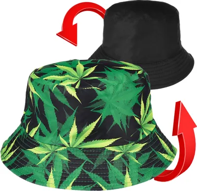 Produktbild von Versoli Bucket Hat Wendehut Sommerhut Fischermütze Sonnenmütze Sonnenschutz Uni - GRÜN GANJA