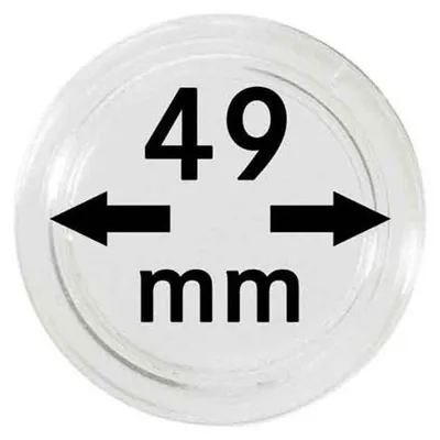 Produktbild von Lindner 2251049 Münzkapseln 49 mm-100er Pack